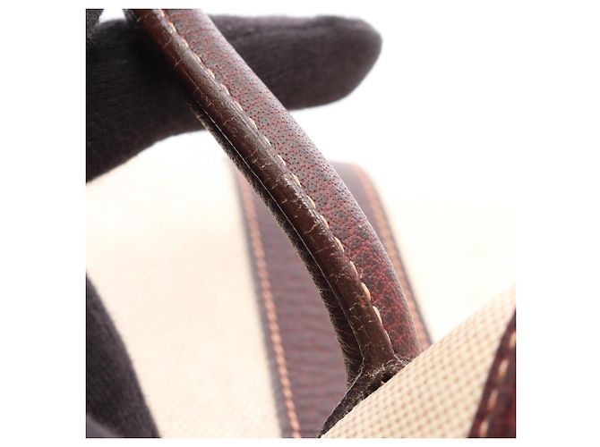 Hermès Borsa Tote Hermes Garden Party PM Marrone Beige Crudo - vista 10