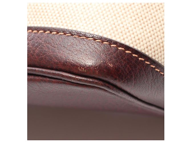 Hermès Borsa Tote Hermes Garden Party PM Marrone Beige Crudo - vista 7
