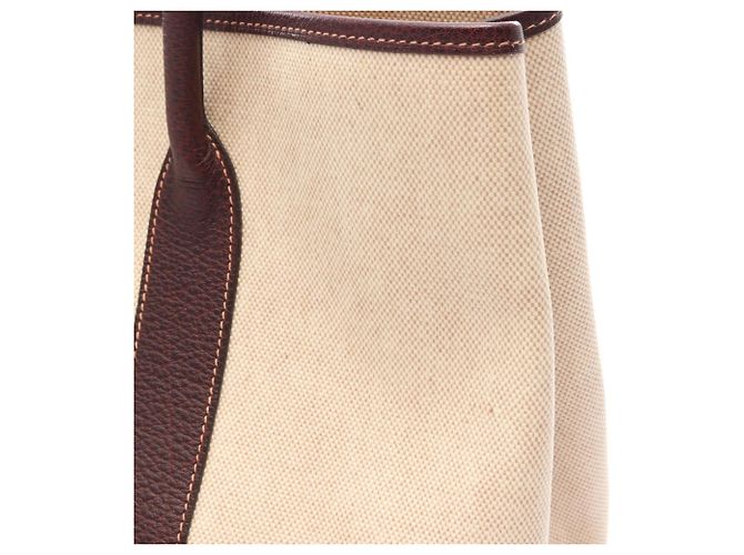 Hermès Borsa Tote Hermes Garden Party PM Marrone Beige Crudo - vista 8