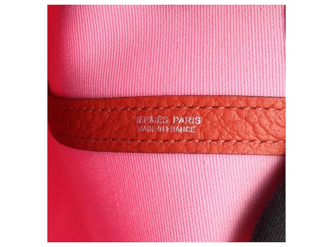 Hermès Borsa Tote 2-Way Hermes Garden File PM Rosa Rosso - vista 4