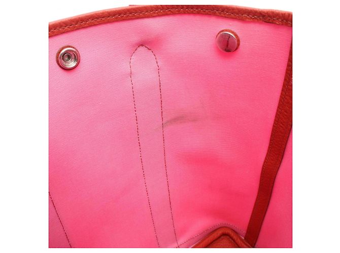 Hermès Borsa Tote 2-Way Hermes Garden File PM Rosa Rosso - vista 6