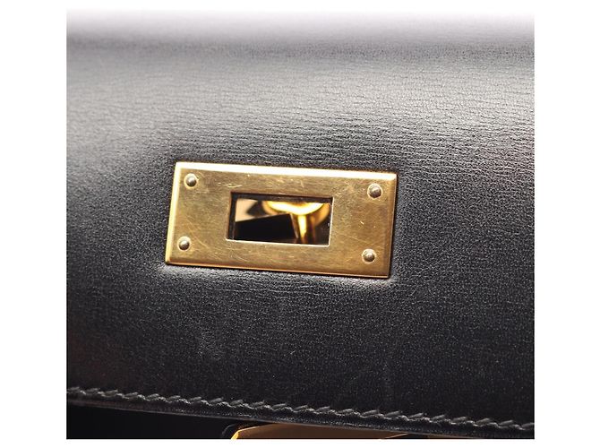 Hermès Borsa 2-Way Hermes Kelly 28 in pelle di vitello nera Nero - vista 10