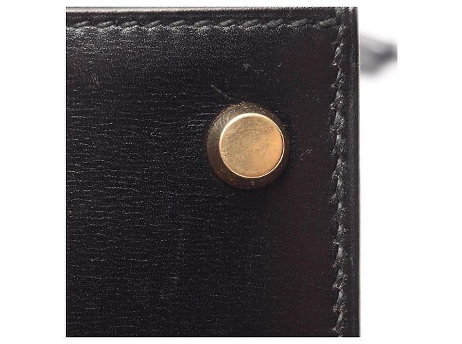 Hermès Borsa 2-Way Hermes Kelly 28 in pelle di vitello nera Nero - vista 15