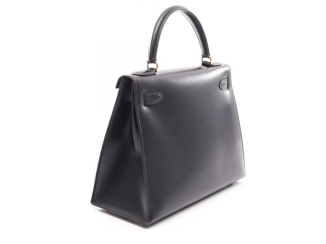 Hermès Borsa 2-Way Hermes Kelly 28 in pelle di vitello nera Nero - vista 2