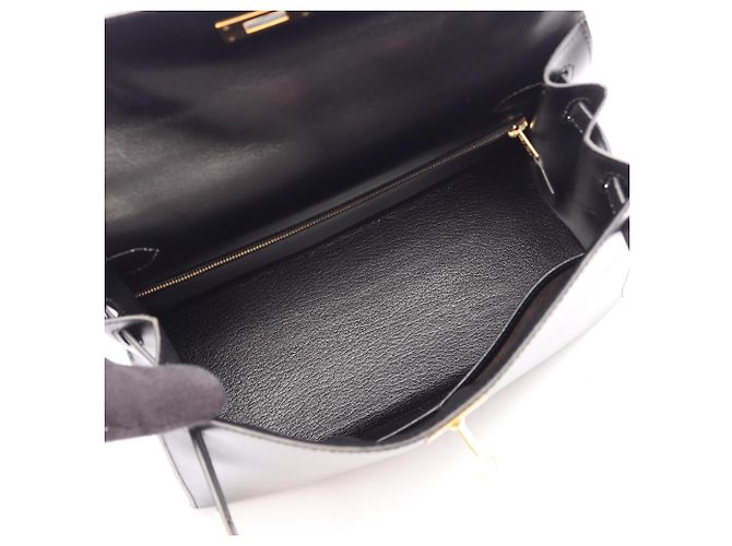 Hermès Borsa 2-Way Hermes Kelly 28 in pelle di vitello nera Nero - vista 3