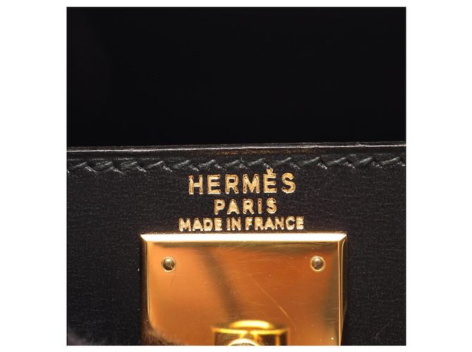 Hermès Borsa 2-Way Hermes Kelly 28 in pelle di vitello nera Nero - vista 4