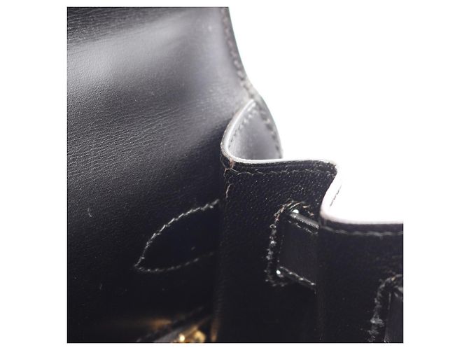Hermès Borsa 2-Way Hermes Kelly 28 in pelle di vitello nera Nero - vista 8