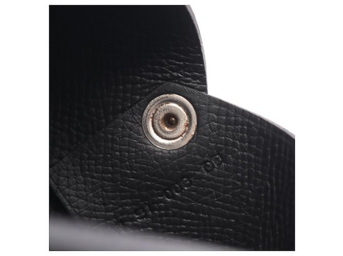 Hermès Cartera Hermes Calvi - Monedero en cuero Epsom negro - vista 9