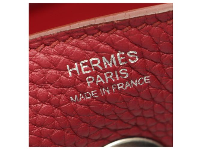 Hermès Hermes Lindy 30 Shoulder Bag Dark red - view 4