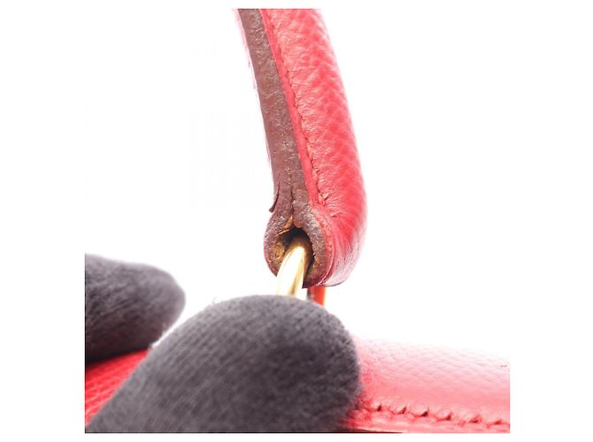 Hermès Borsa Hermes Kelly 28 Rouge Vif Rosso - vista 10
