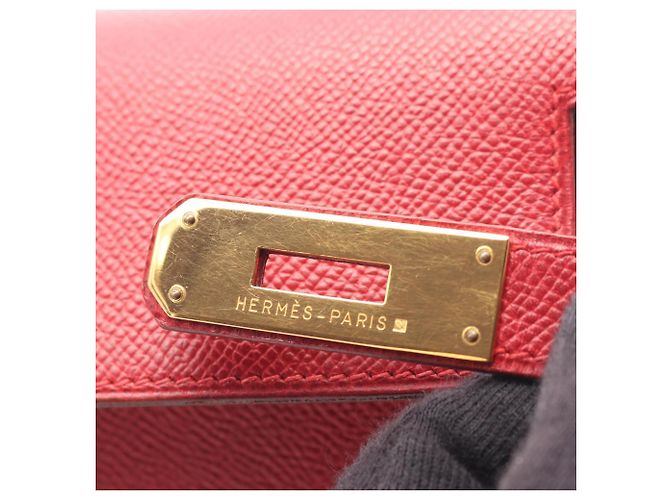 Hermès Borsa Hermes Kelly 28 Rouge Vif Rosso - vista 7