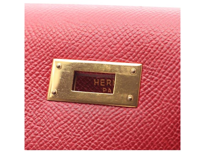 Hermès Borsa Hermes Kelly 28 Rouge Vif Rosso - vista 8