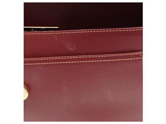 Borsa a tracolla in pelle bordeaux Cartier Must Line Bordò - vista 5
