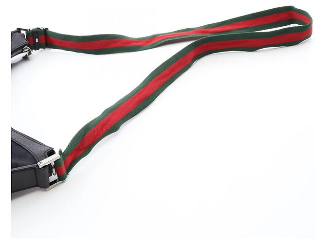Borsa a tracolla Gucci GG Canvas Sherry Line Nero - vista 14