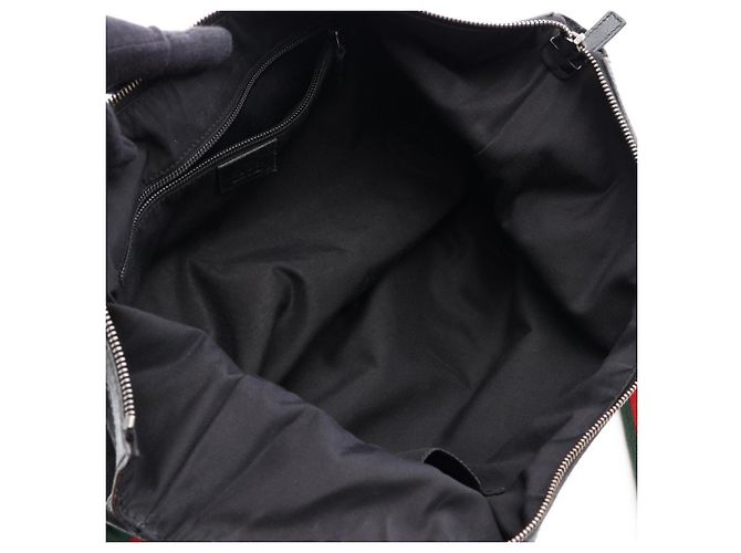 Borsa a tracolla Gucci GG Canvas Sherry Line Nero - vista 3