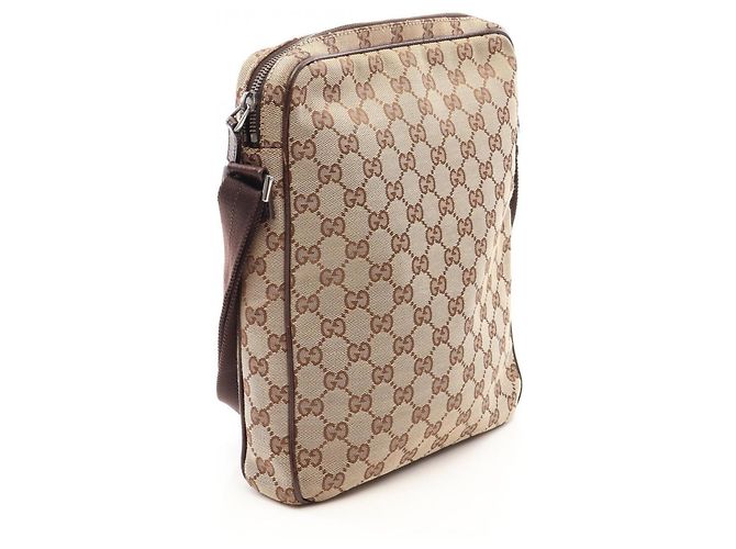 Borsa a tracolla Gucci GG Canvas Marrone Beige - vista 2