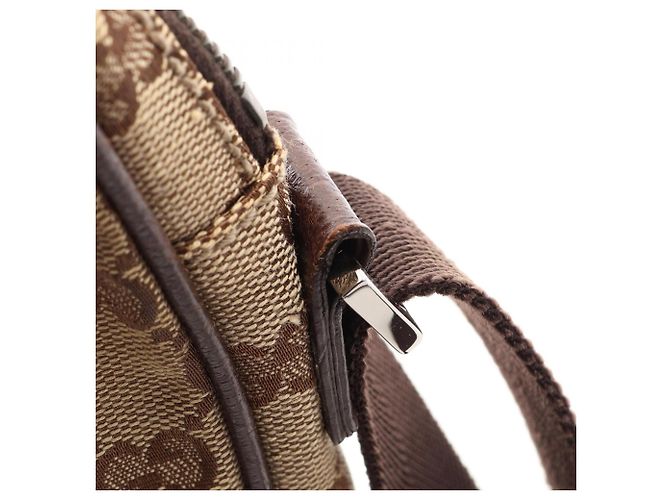 Borsa a tracolla Gucci GG Canvas Marrone Beige - vista 8