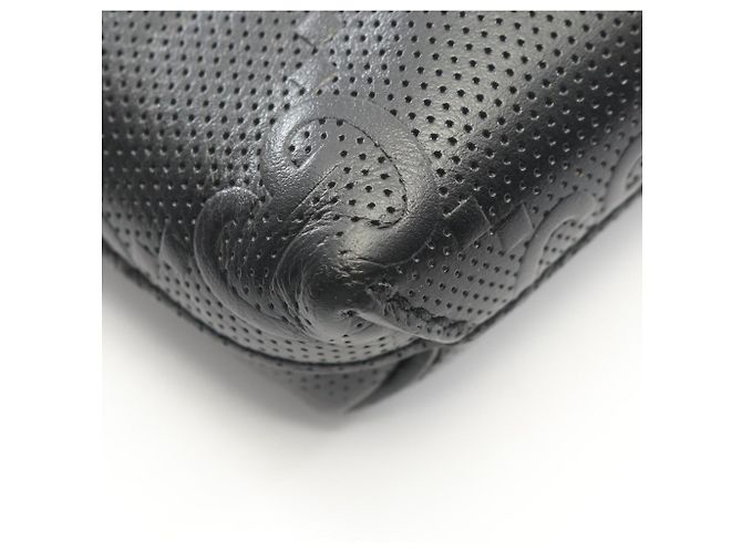Borsa a tracolla media Gucci GG goffrata Nero - vista 5