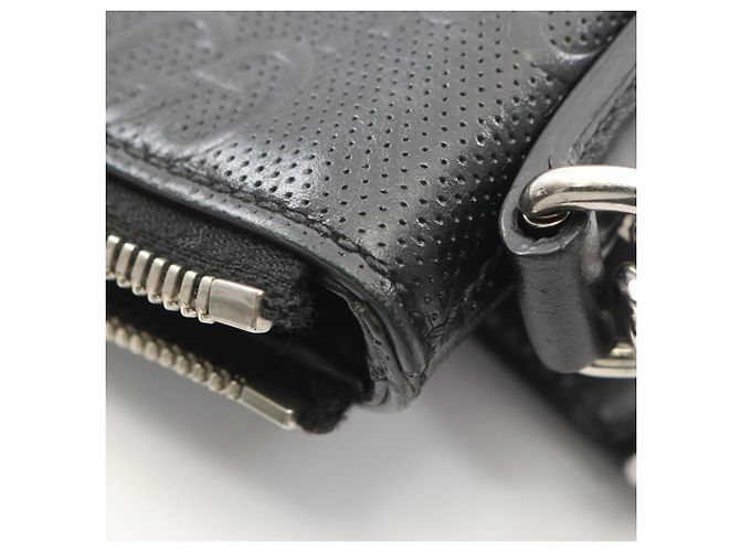 Borsa a tracolla media Gucci GG goffrata Nero - vista 6