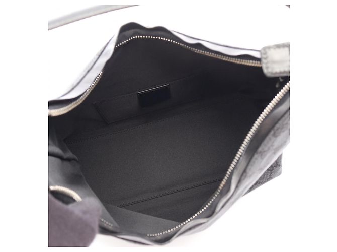 Borsa a Spalla Gucci GG Canvas Nero - vista 3