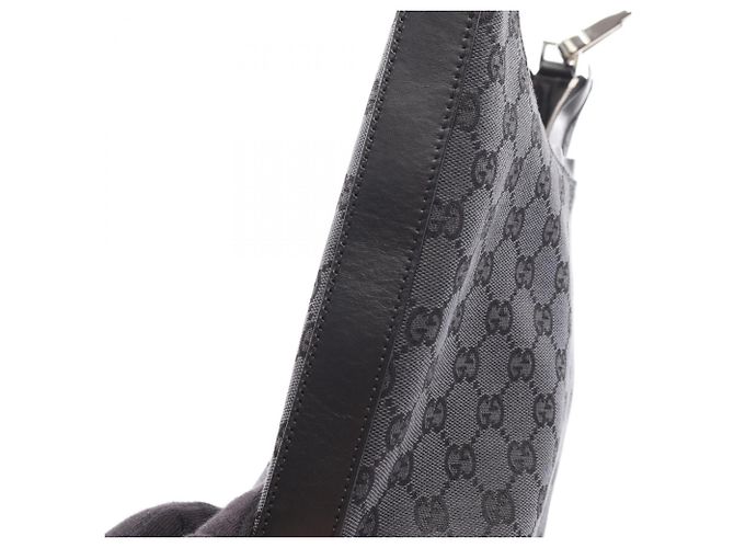 Borsa a Spalla Gucci GG Canvas Nero - vista 6