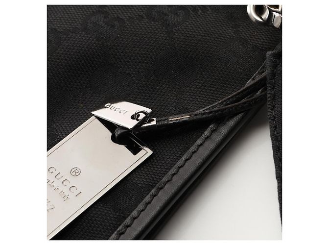 Borsa Gucci GG Canvas Nera Nero - vista 10