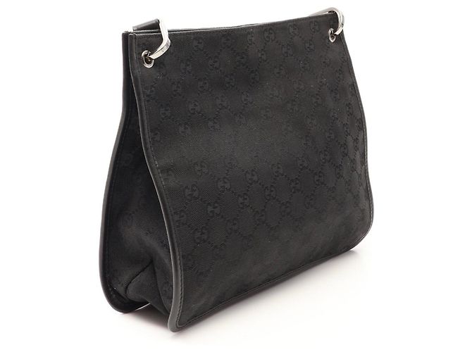 Borsa Gucci GG Canvas Nera Nero - vista 2