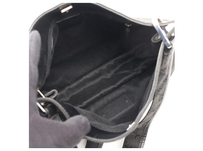 Borsa Gucci GG Canvas Nera Nero - vista 3