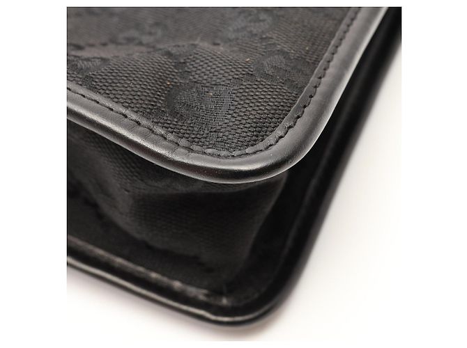 Borsa Gucci GG Canvas Nera Nero - vista 5