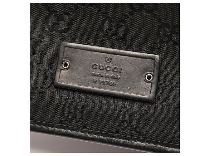 Borsa Gucci GG Canvas Nera Nero - vista 6