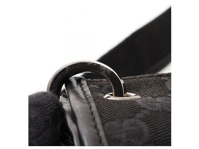 Borsa Gucci GG Canvas Nera Nero - vista 9