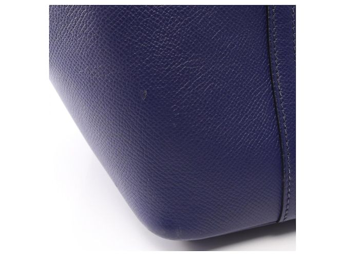 Hermès Borsa Hermes Picotin Lock PM Tressage Marrone Nero Blu navy - vista 9