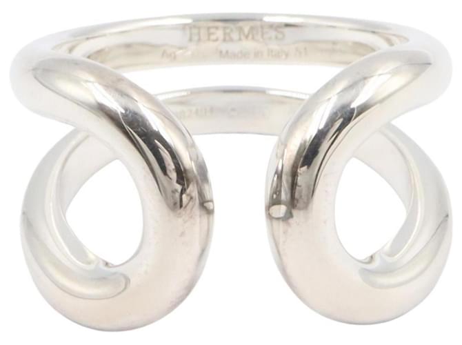 Ring Hermès Anello Lima Band Hermes Argento - vista 2