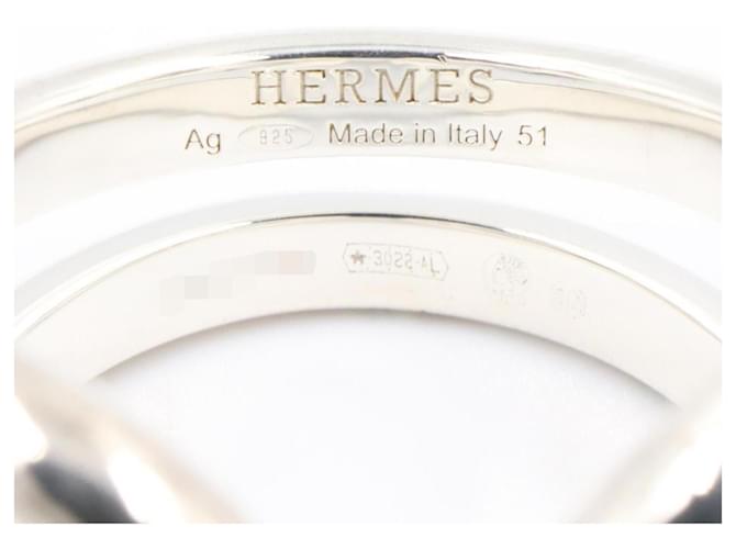 Ring Hermès Anello Lima Band Hermes Argento - vista 4