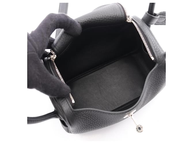 Hermès Borsa a tracolla Hermes Lindy Mini Nero - vista 3