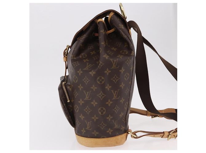 Louis Vuitton Montsouris Monogram GM Marrone - vista 3