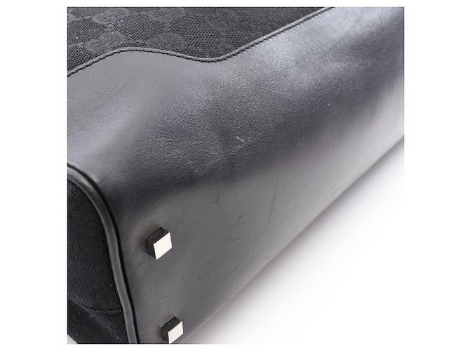 Borsa Gucci in tela GG e pelle Nero - vista 11
