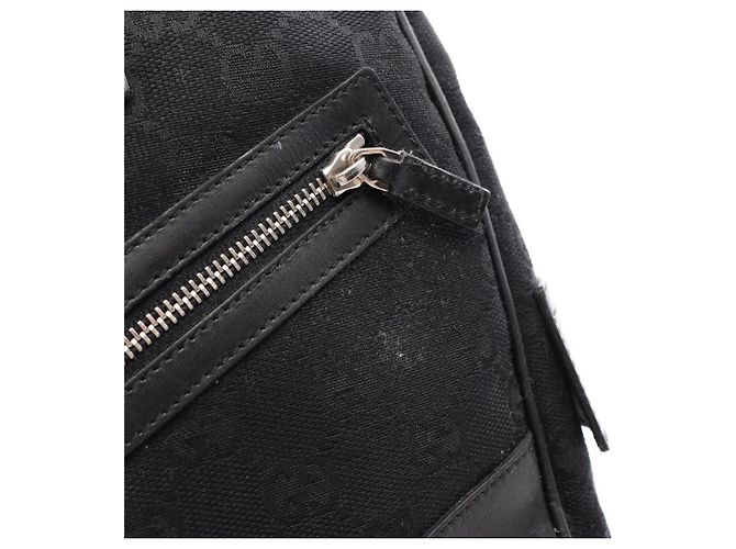 Borsa Gucci in tela GG e pelle Nero - vista 8