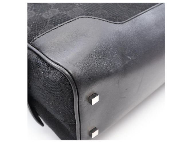 Borsa Gucci in tela GG e pelle Nero - vista 9