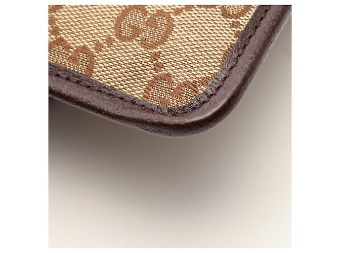 Borsa Gucci GG Canvas Marrone Beige - vista 5