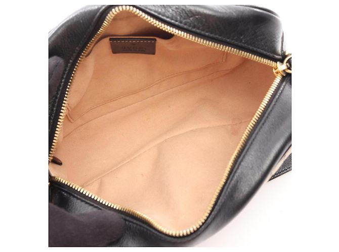 Borsa a Spalla Gucci GG Marmont Marrone Nero Beige - vista 3