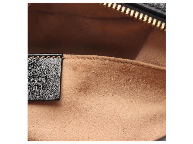 Borsa a Spalla Gucci GG Marmont Marrone Nero Beige - vista 5