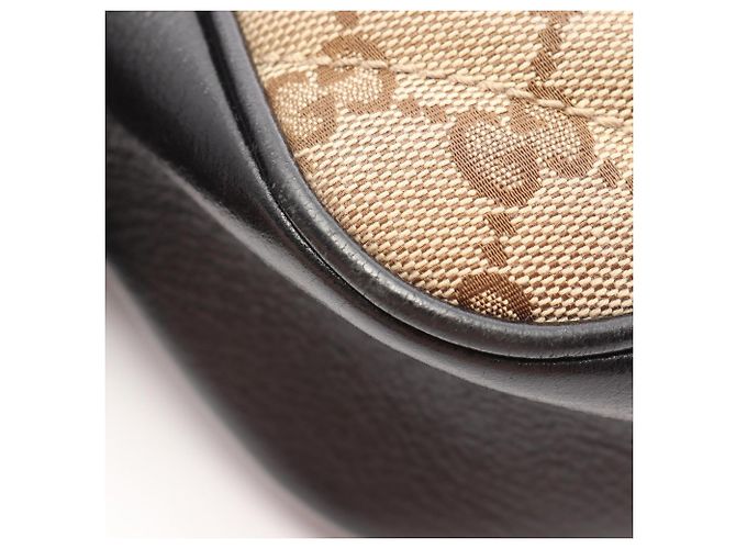 Borsa a Spalla Gucci GG Marmont Marrone Nero Beige - vista 7