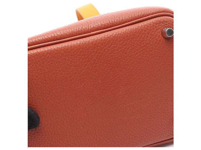 Hermès Hermes Picotin Lock Touch PM Handtasche Braun Gelb - Ansicht 14