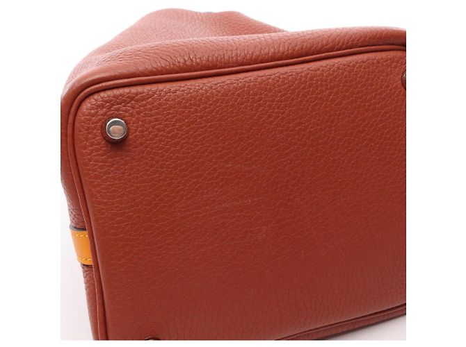 Hermès Hermes Picotin Lock Touch PM Handtasche Braun Gelb - Ansicht 9