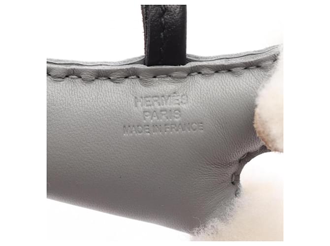 Hermès Charm per borsa Hermes Buddy Marrone Nero Crudo - vista 3