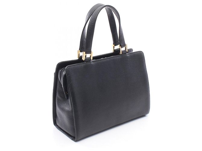 Bolso de mano en cuero negro Yves Saint Laurent - vista 2