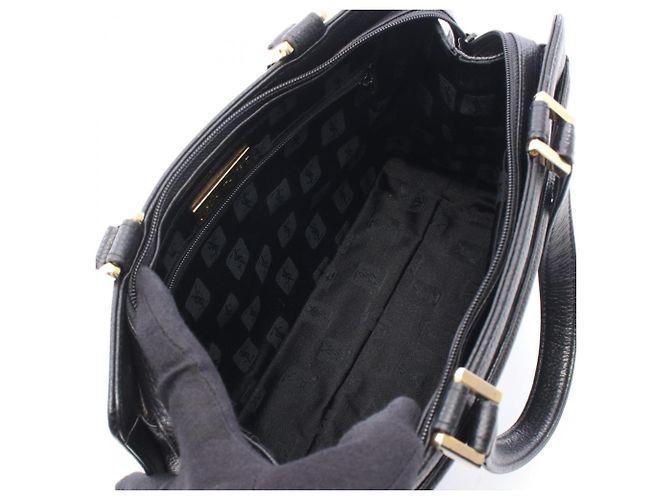 Bolso de mano en cuero negro Yves Saint Laurent - vista 3