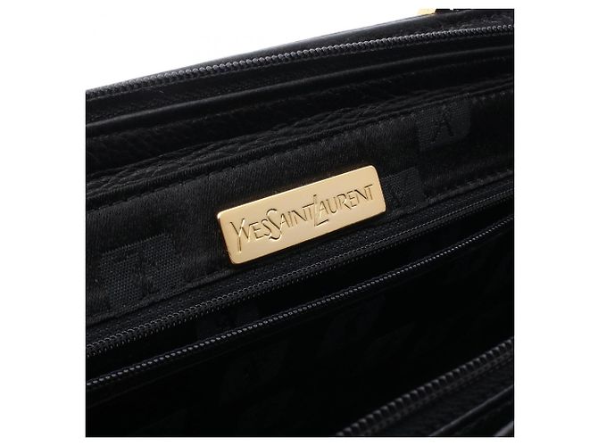 Bolso de mano en cuero negro Yves Saint Laurent - vista 4