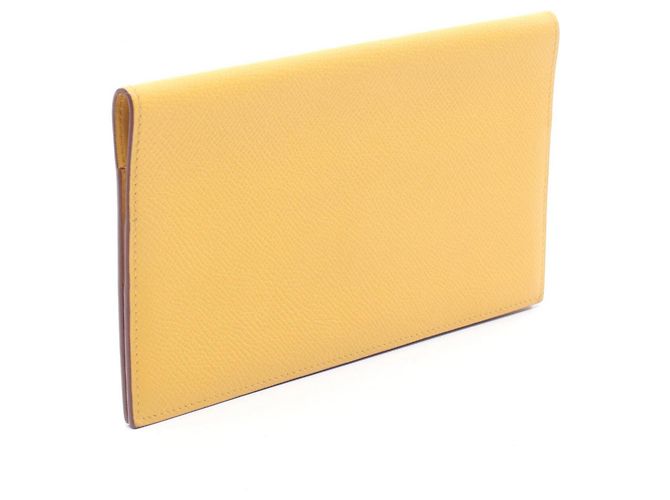 Hermès Cartera larga Hermes MC2 Fleming Soleil Naranja Amarillo - vista 2